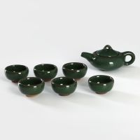 Ceramic tea ceremony set “Moonstone”, 7 items